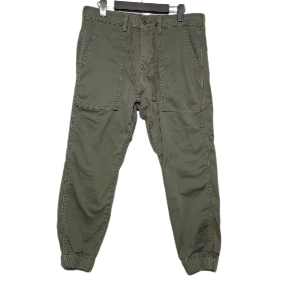 Levi's Jogger Pants Mens 30 Green Utility Gorpcore Drawstring Elastic Cuff
